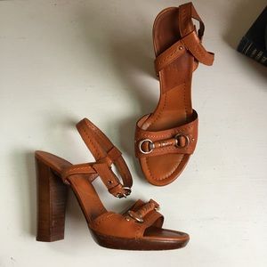 SALE! Christian Dior Stacked Heeled Sandals